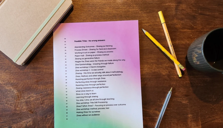 Zine-making in Leiden: workshops on experimental print publications