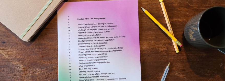 Zine-making in Leiden: workshops on experimental print publications