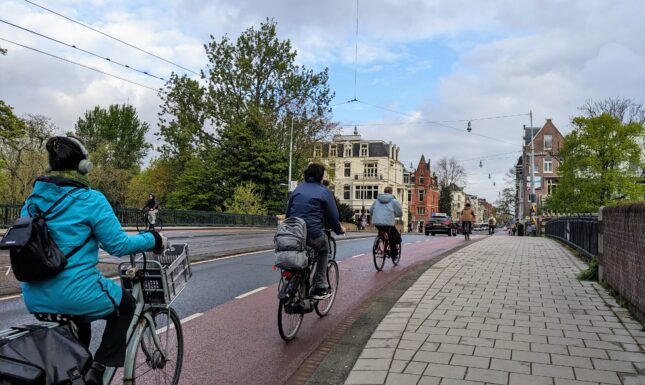 Cycling with boterham