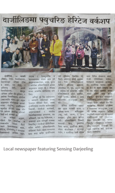 Newspaper Sensing Darjeeling 2